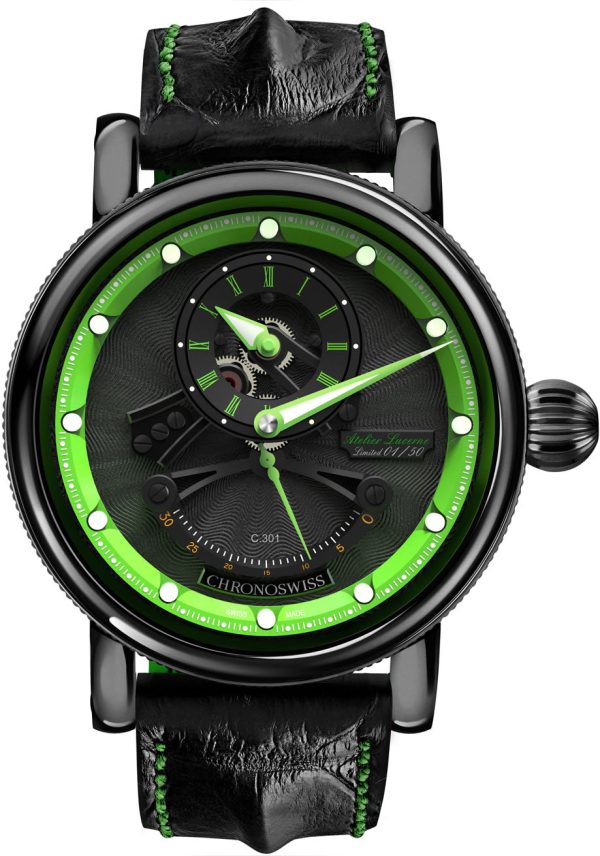Chronoswiss Watch Flying Grand Regulator Open Gear ReSec - Black