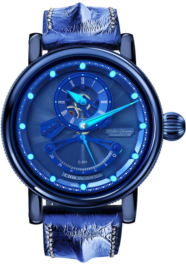Chronoswiss Watch Flying Grand Regulator Open Gear ReSec Limited Edition D - Blue