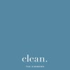 Clean Personalised Tea Towel, Gifts Blue