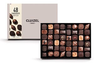 Cluizel, Milk & dark luxury chocolate gift box - Small 165g