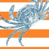 Coastal Stripes Personalised Beach Towel, Gifts Orange
