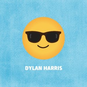 Cool Emoji Personalised Beach Towel, Gifts Light Blue