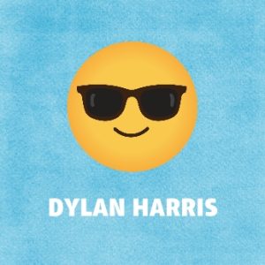 Cool Emoji Personalised Beach Towel, Gifts Light Blue