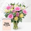 Country Garden Bouquet with Birthday Card