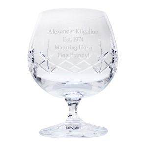 Crystal Personalised Brandy Glass - An Ideal Gift For Him