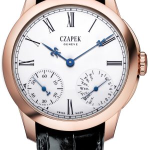 Czapek Watch Quai des Bergues Guilloche Ricochet Gold No.33S Limited Edition - White