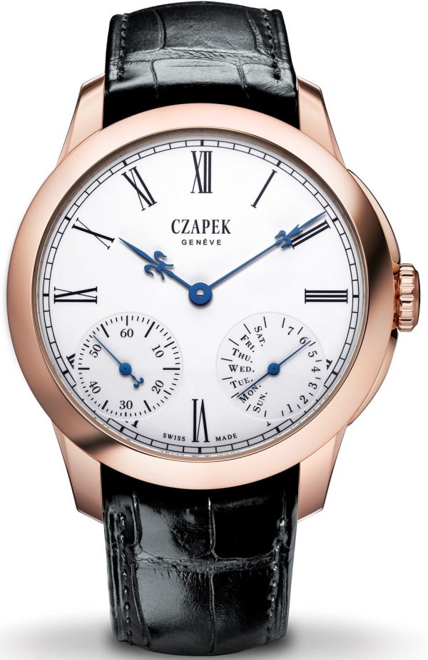 Czapek Watch Quai des Bergues Guilloche Ricochet Gold No.33S Limited Edition - White