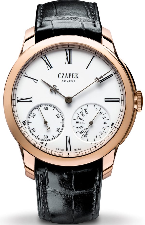 Czapek Watch Quai des Bergues Guilloche Ricochet Gold No.33bis Limited Edition - White