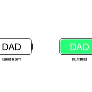 Dad Battery Personalised Travel Mug 16oz (473ml), Gifts White