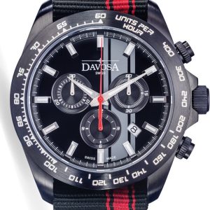 Davosa Watch Speedline TX Chronograph Tachymeter - Black