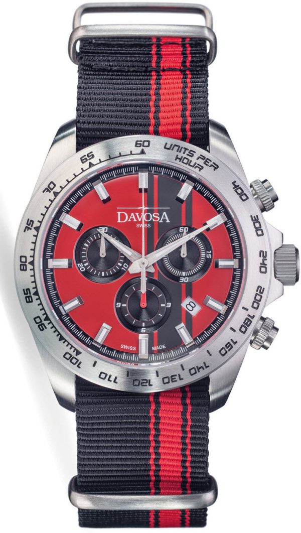 Davosa Watch Speedline TX Chronograph Tachymeter - Red