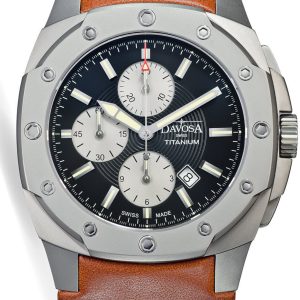 Davosa Watch Titanium Chronograph - Black