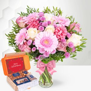 December Bouquet & Chocolate Gift