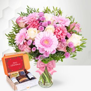 December Bouquet & Wine Gift