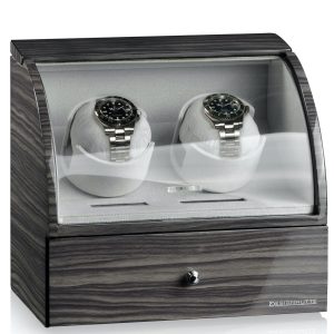 Designhuette Watch Winder Basel 2 LCD Dark Oak