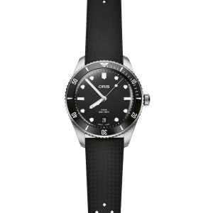 Divers Date 39mm Mens Watch Black Stainless Steel