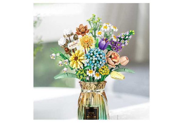 Diy Bouquet Building Blocks Toys Kit | Wowcher