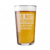 Do Not Disturb Football Beer Glass - Personalised Gifts - A Great Gift For Football Lovers