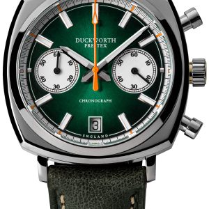 Duckworth Prestex Watch Chronograph 42 Green Green Leather D