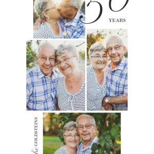 Elegant Anniversary 15x10" (38x25cm) Aluminium Print, Gifts White