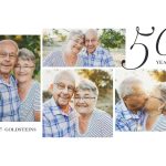 Elegant Anniversary 18x12" (45x30cm) Aluminium Print, Gifts White