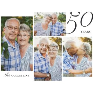 Elegant Anniversary 20x16" (50x40cm) Aluminium Print, Gifts White