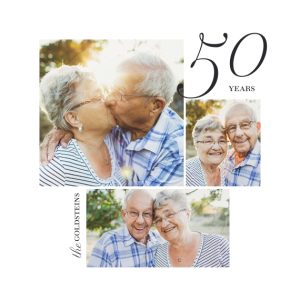 Elegant Anniversary Ceramic Photo Tile With Stand, Gifts White