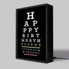 Eye Test Personalised Light Box - Personalised Gifts - Makes A Great Gift For Your Optician