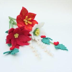 Felt Flower Christmas Bouquet