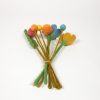Felt Flower Mixed Bouquet - Yellow