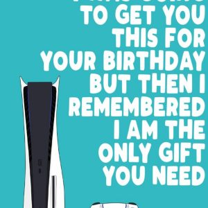 Filthy Sentiments Funny Games Console Only Gift You Need Birthday Card