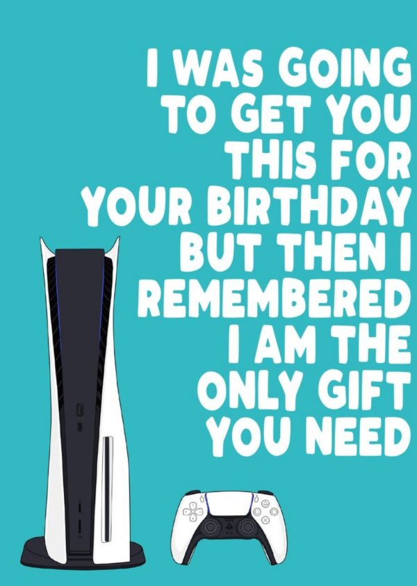 Filthy Sentiments Funny Games Console Only Gift You Need Birthday Card