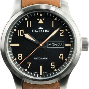 Fortis Watch Aviatis Aeromaster Old Radium - Black