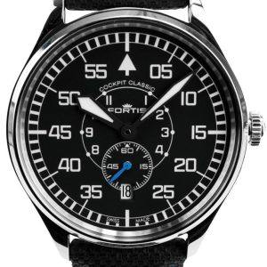 Fortis Watch Aviatis Cockpit Classic Second - Black