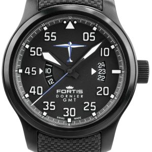 Fortis Watch Aviatis Dornier GMT Limited Edition - Black