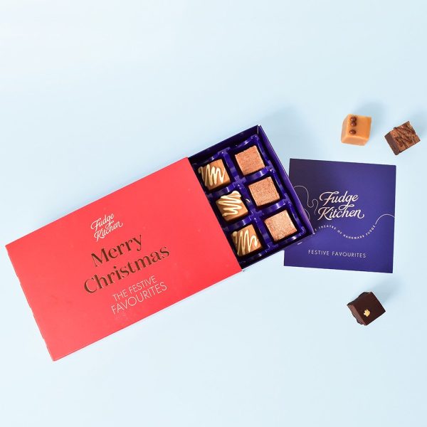 Fudge Kitchen Merry Christmas Large Fudge Gift Box 330G