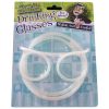 Glow In The Dark Drinking Straw Glasses - A Brilliant Novelty Gift Or Stocking Filler - Funky Retro Drinking Straw Glasses