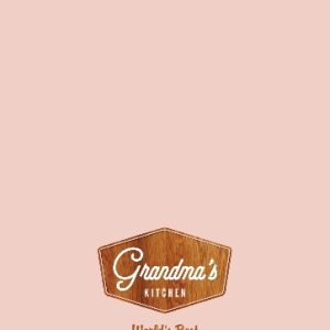 Grandma's Kitchen Special Personalised Tea Towel, Gifts Pink