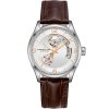 Hamilton Jazzmaster Viewmatic Open Heart Automatic Silver Dial Brown Leather Strap Mens Watch H32705551