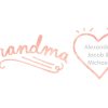 Hand Lettered Grandma Personalised Travel Mug 16oz (473ml), Gifts Pink