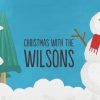 Happy Snowman Personalised Plant Pot, Gifts Blue