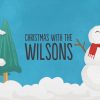 Happy Snowman Personalised Rectangular Tin, Gifts Blue