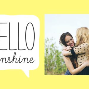 Hello, Sunshine Personalised Travel Mug 16oz (473ml), Gifts Yellow