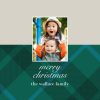 Holiday Plaid Personalised Christmas Bauble, Gifts Green