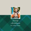 Holiday Plaid Round Acrylic Christmas Ornament, Gifts Green
