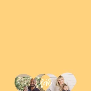 In Love Personalised Tea Towel, Gifts Yellow