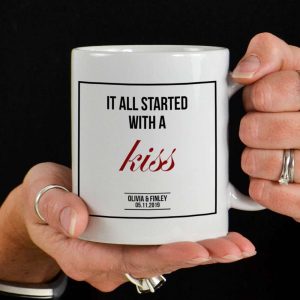 It All Started With A' Personalised Mug - Personalised Gift Mug - This Mug Makes A Cute Gift For Your Other Half