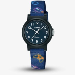 Lorus Dark Blue Gaming Fabric Watch RRX45JX9