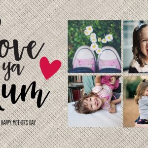 Love Ya Mum Personalised Travel Mug 16oz (473ml), Gifts Gray