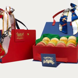 Luxury Christmas Macaron Handbag Gift Box - Red Or Orange Price Drop | Wowcher